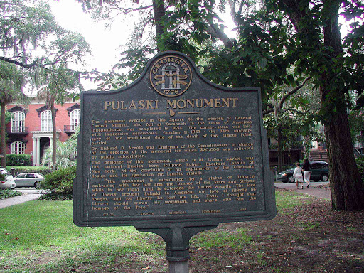 The monument erected in this Square to the memory of General Casimir Pulaski, who fell at Savannah in the cause of American Independence, was completed in 1854. The corner-stone was laid, with...