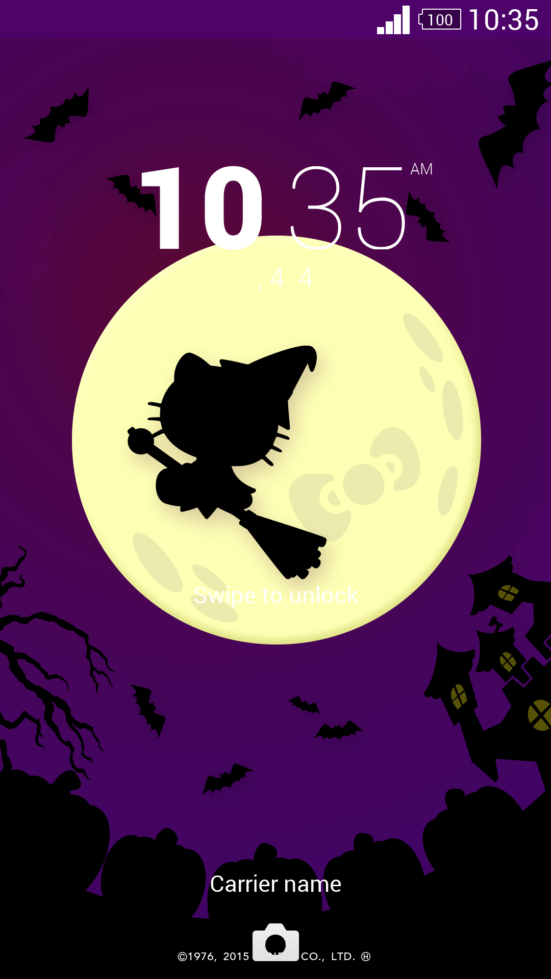 Android application Hello Kitty Halloween Theme screenshort