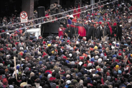 Cosatu protest. File picture.