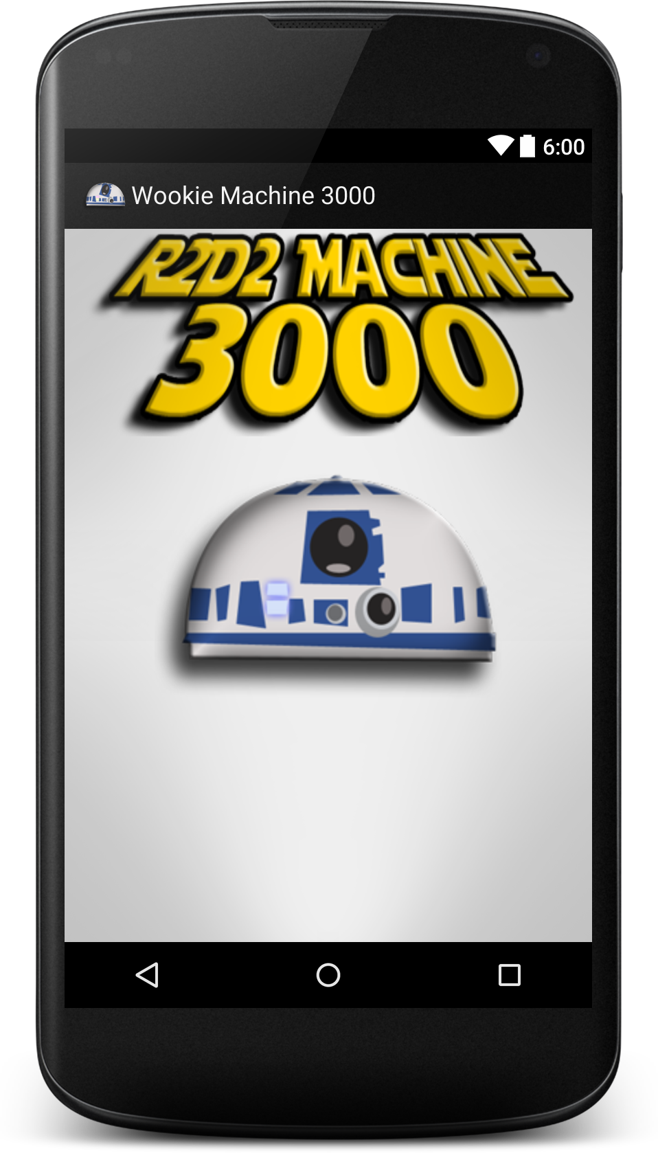 Android application R2D2 Machine 3000 screenshort
