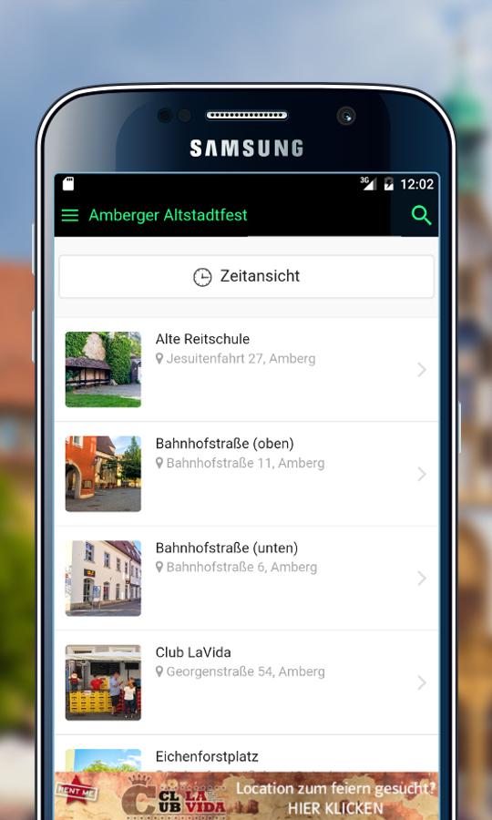 Android application Amberger Altstadtfest 2016 screenshort