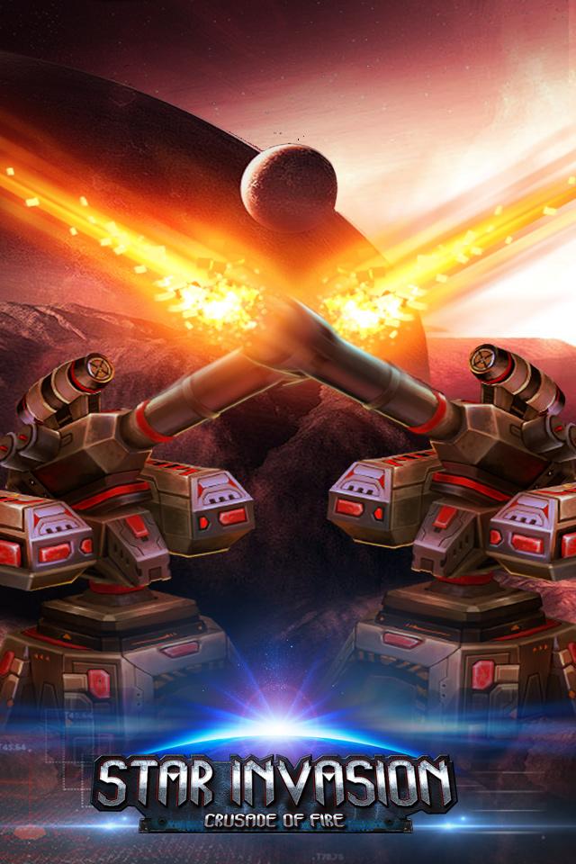 Android application Star Invasion-Crusade of Fire screenshort