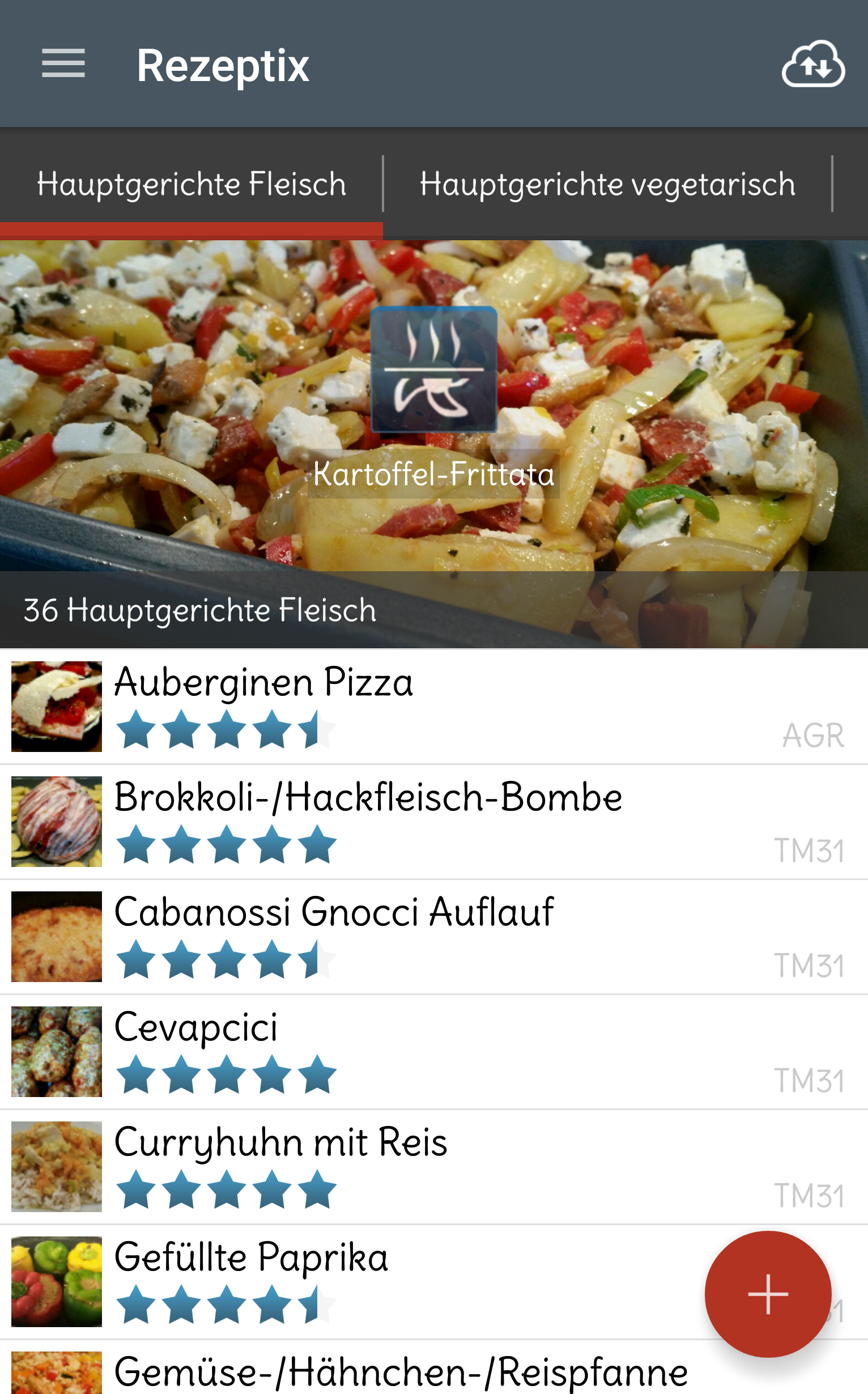 Android application Rezeptix für Thermomix Rezepte screenshort