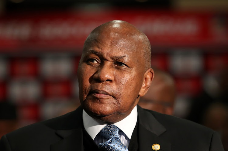 Kaizer Motaung, Chairman of Kaizer Chiefs during the 2019 PSL Board of Governors NFD Sponsorship Announcement at the Southern Sun OR Tambo, Johannesburg on the 01 August 2019.