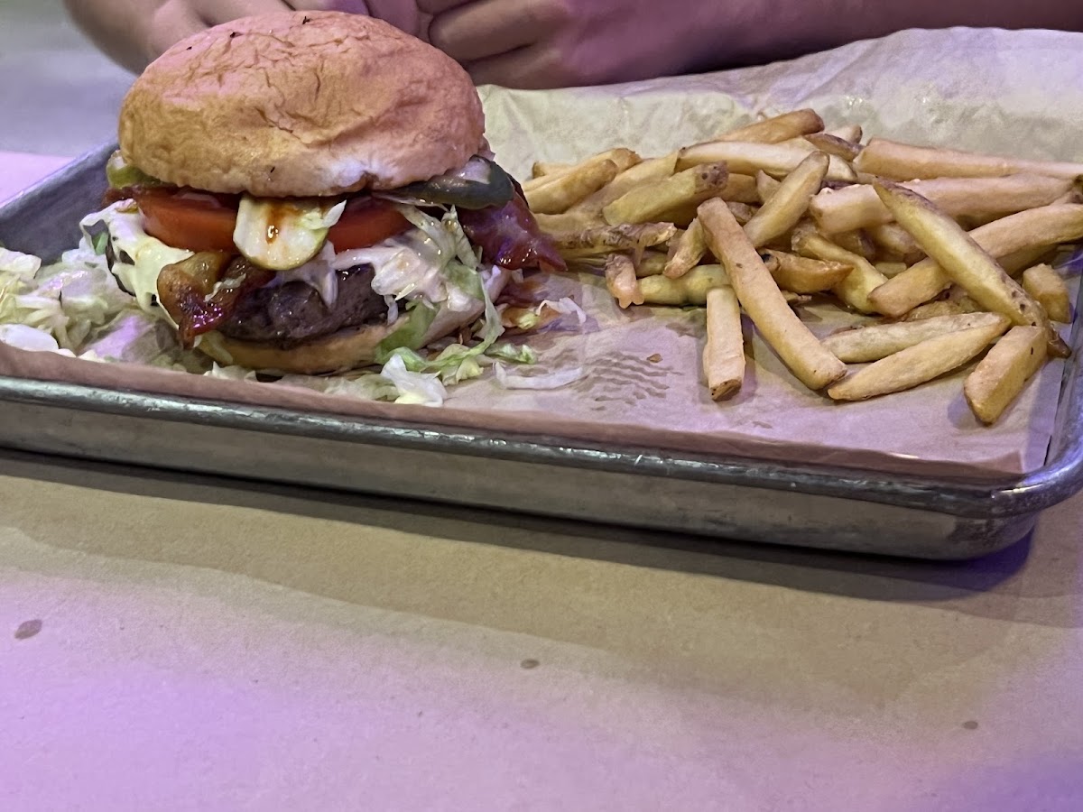 Hostess burger on gf bun