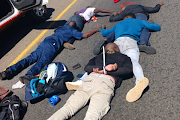 Police followed the suspects until the M1 South in Sandton, where they stopped the two vehicles.