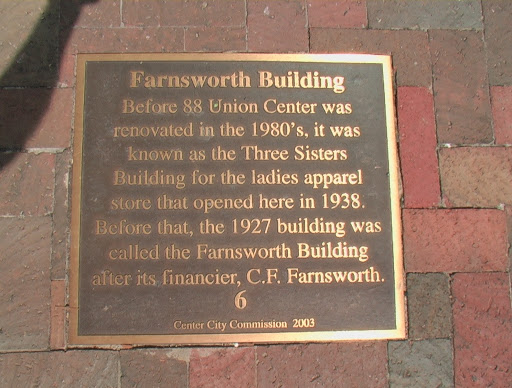 Before 88 Union Center was renovated in the 1980's, it was known as the Three Sisters Building for the ladies apparel store that opened here in 1938. Before that, the 1927 building was called the...