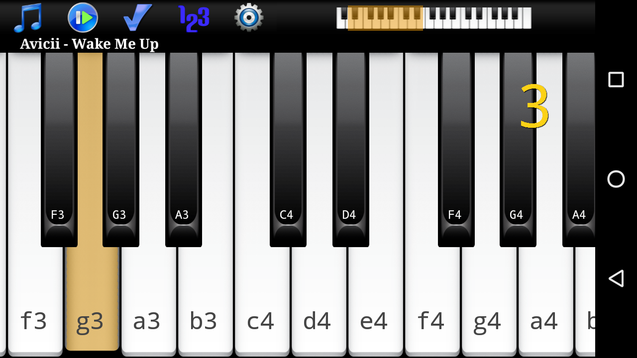 Android application Piano Melody screenshort