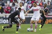 Ahmed Eid of Zamalek during the CAF Confederation Cup match between Orlando Pirates and Zamalek at Mbombela Stadium. Picture Credit: Gallo Images