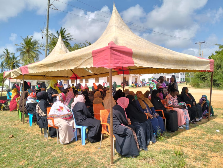 Residents of Faza Island in Lamu East subcounty.