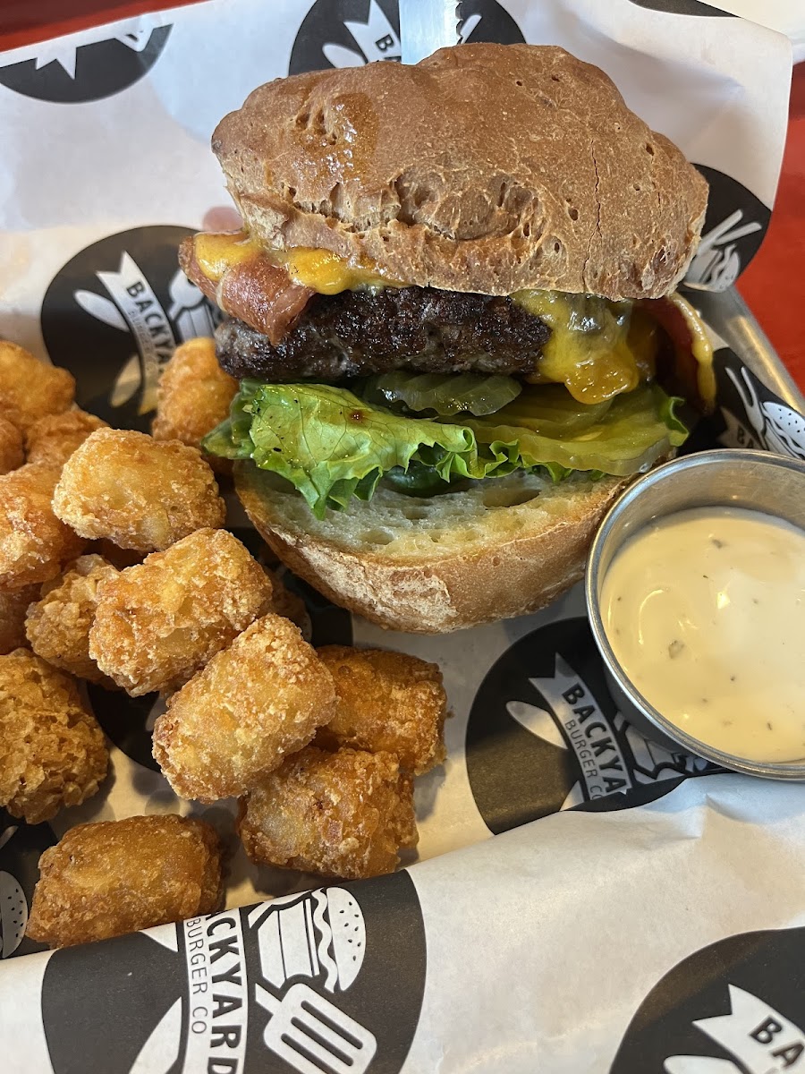 King of the Grill Burger & Tots