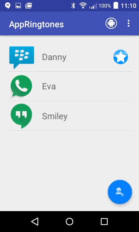 Android application AppRingtones screenshort