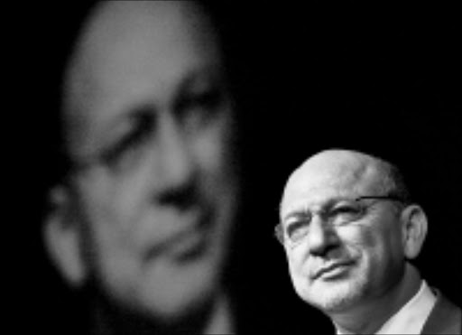 Finance Minister, Trevor Manuel, speaks in support of the ANC while addressing businesses on the ANC manifesto at the Sandton Convention Centre in Johannesburg. 18 March 2009. PIC: DANIEL BORN. © THE TIMES