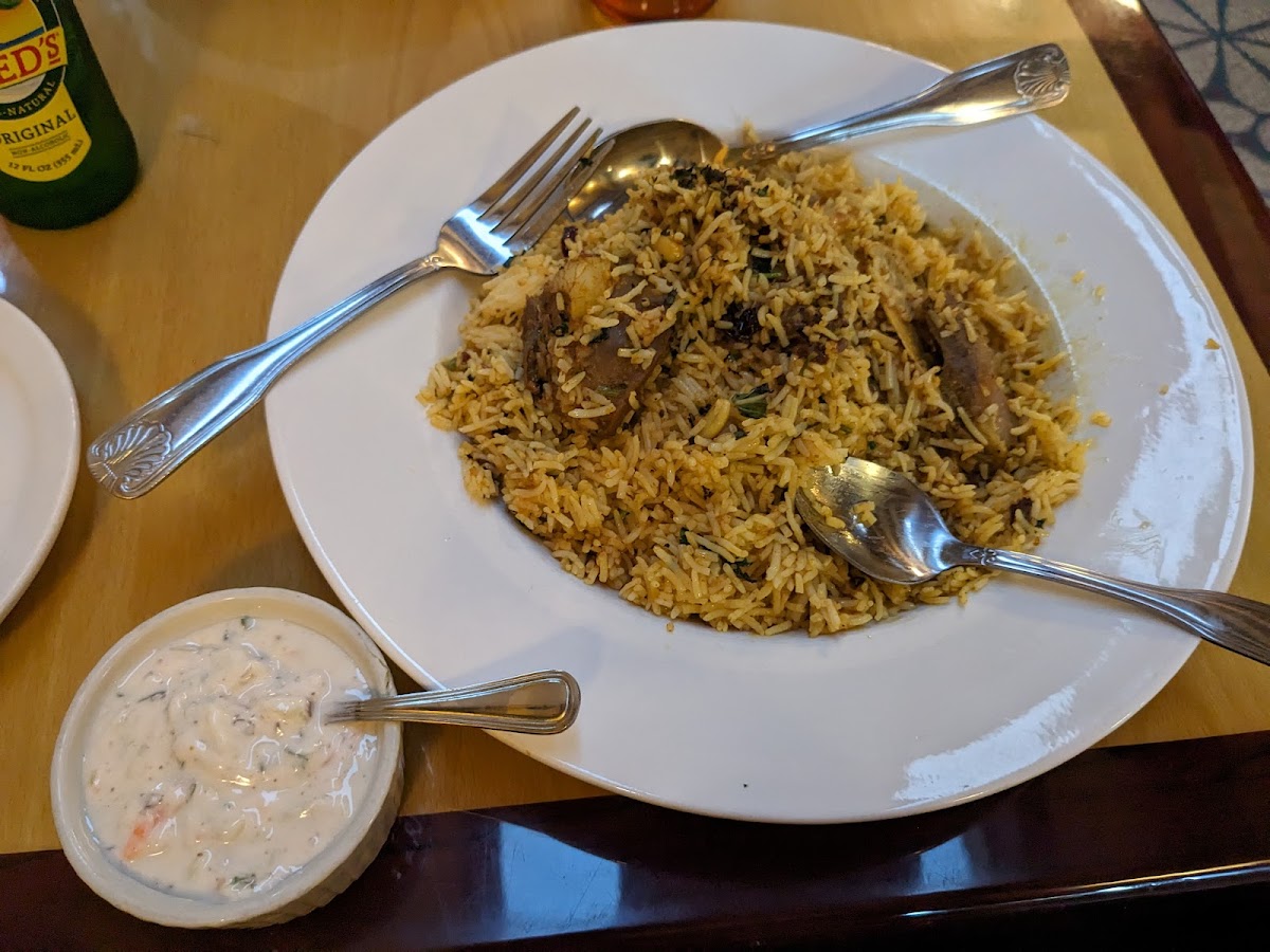 Goat Biryani with Raita