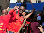 April 25 2018: Secretary-general Zwelinzima Vavi   of the National Union of Metalworkers of South Africa (Numsa) take part in a national strike called by South African Federation of Trade Unions SAFTU against a government proposed minimum wage  in Johannesburg.