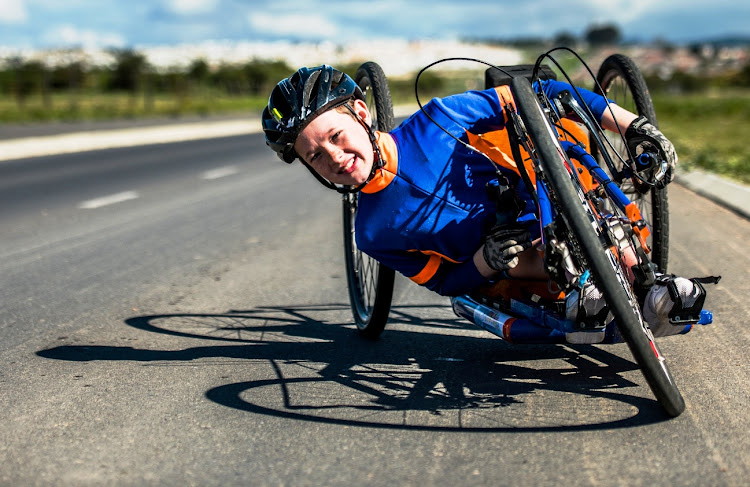 Zach Legward, 12, is training for September's Outeniqua cycle challenge in George.