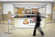 An e-toll outlet at the Brightwater Commons Shopping Centre, in Randburg, northern Johannesburg. File photo.