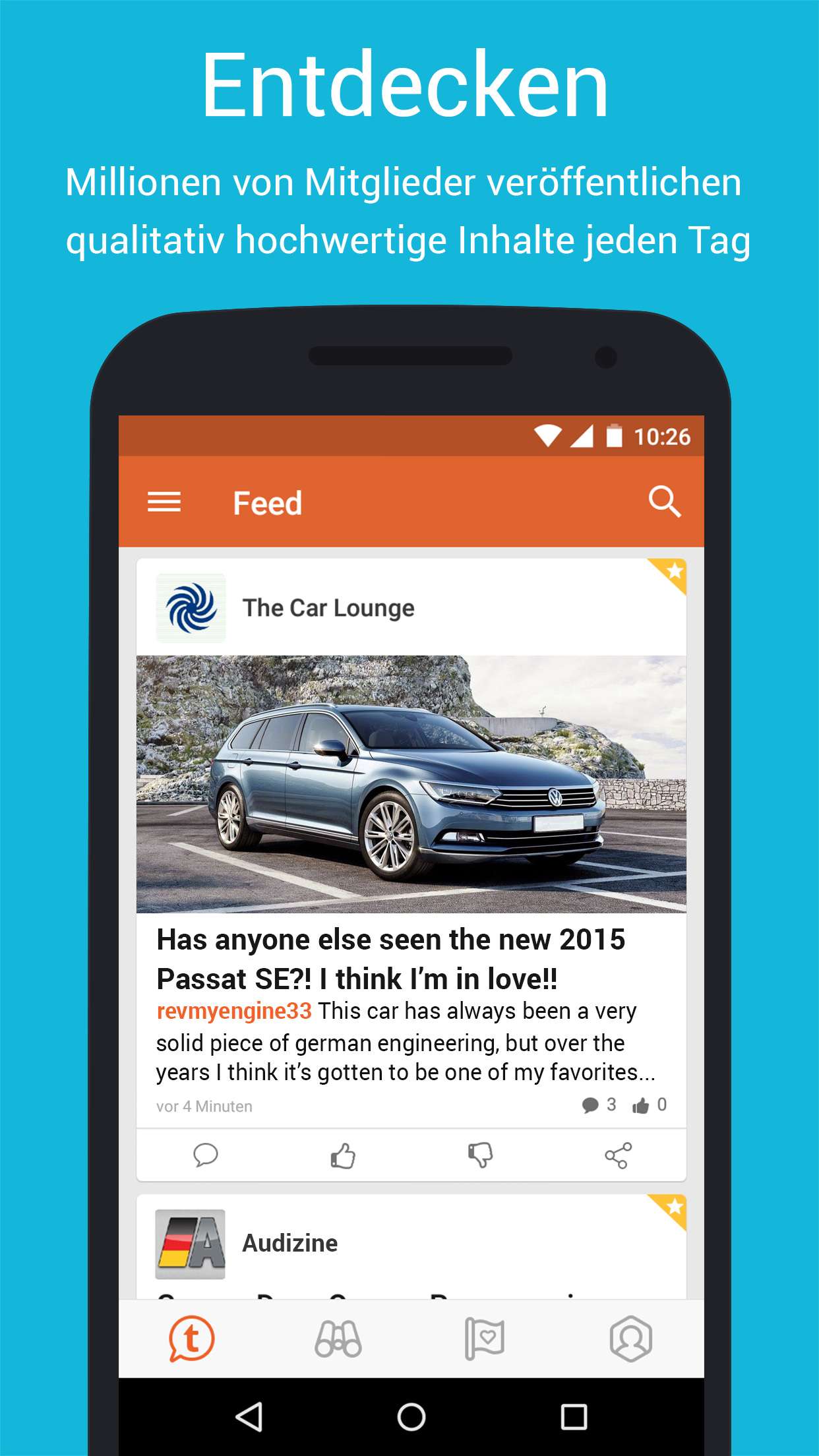 Android application Tapatalk - 200,000+ Forums screenshort