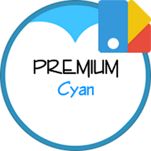 Lx™ Cyan Circle Premium Theme.apk 1.2