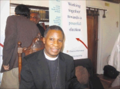 PLEA: Archbishop Thabo Makgoba. 19/04/2009. Pic. Unknown.
