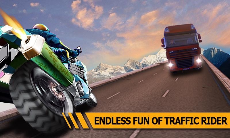 Android application Traffic Moto Rider screenshort