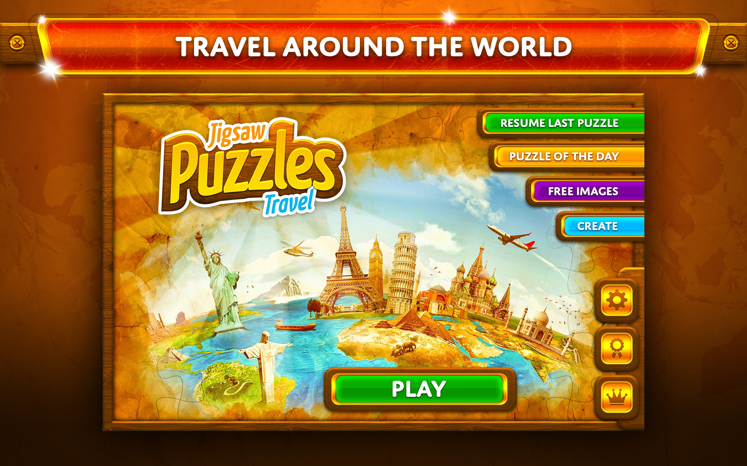 Android application Jigsaw Puzzles Travel screenshort
