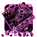 ダウンロード Sparkling Purple Heart Gravity Keyboard をインストールする 最新 APK ダウンローダ