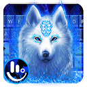 ダウンロード Blue Flame White Wolf Keyboard Theme をインストールする 最新 APK ダウンローダ