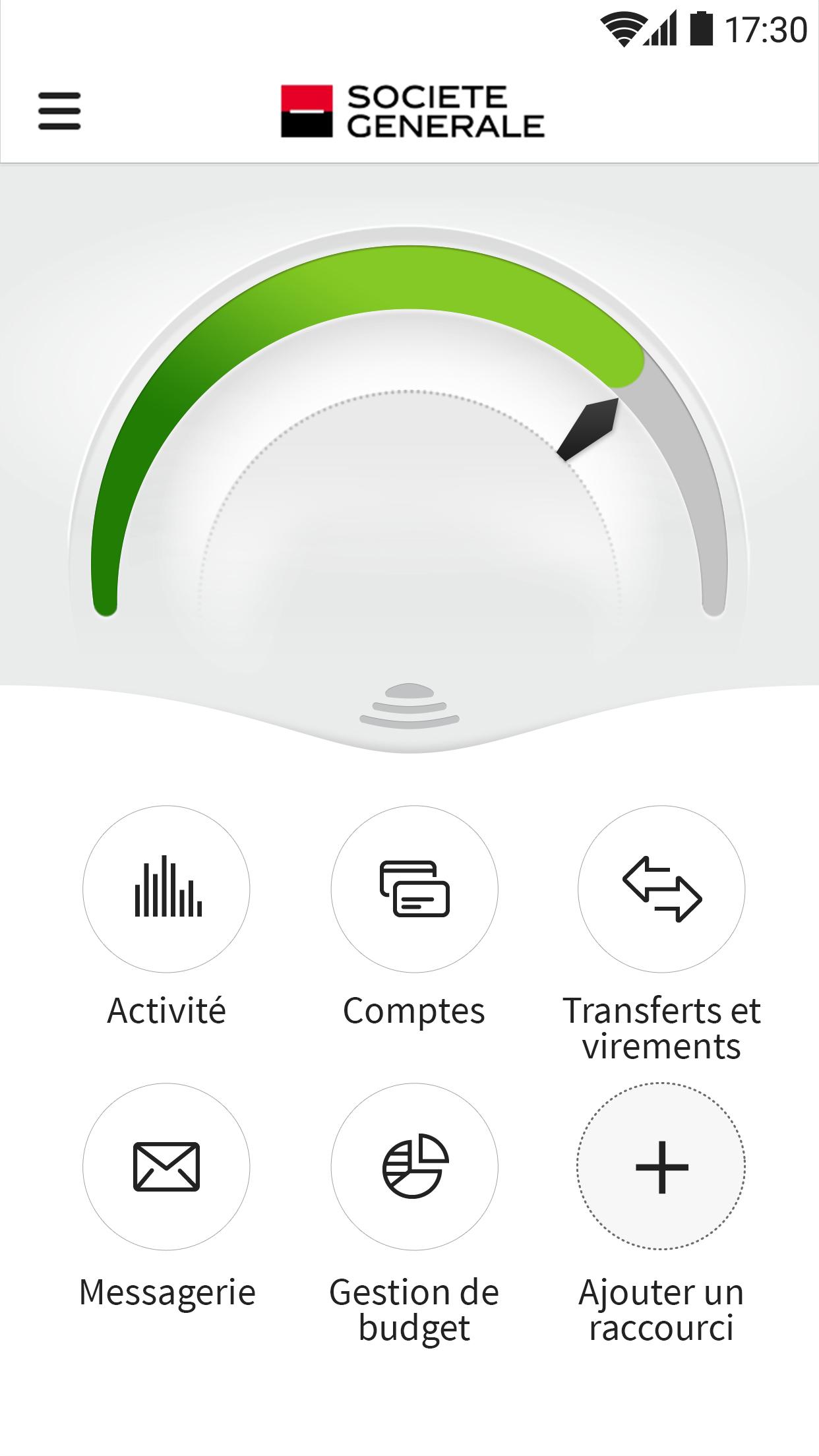 Android application L'Appli Société Générale screenshort