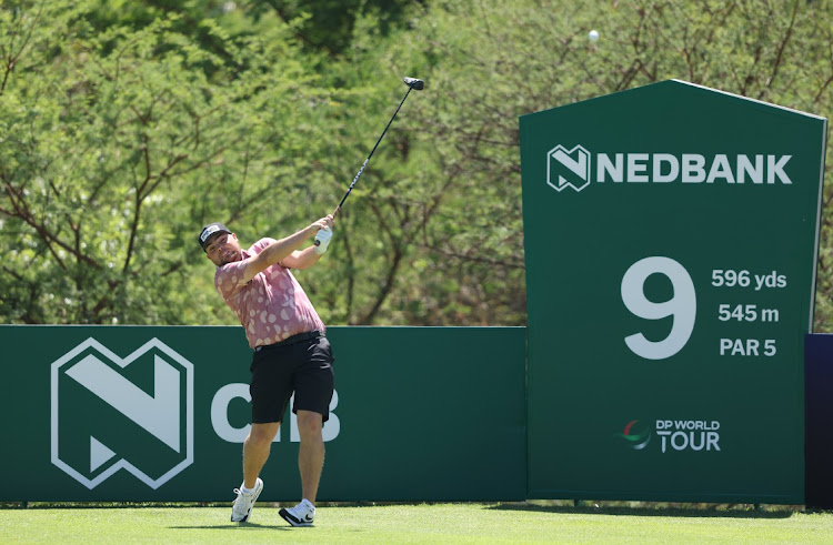 Daniel Bradbury of England plays in the pro am ahead of the Nedbank Golf Challenge at Gary Player CC on November 8 2023 at Sun Cityin Johannesburg. Picture: WARREN LITTLE/GETTY IMAGES