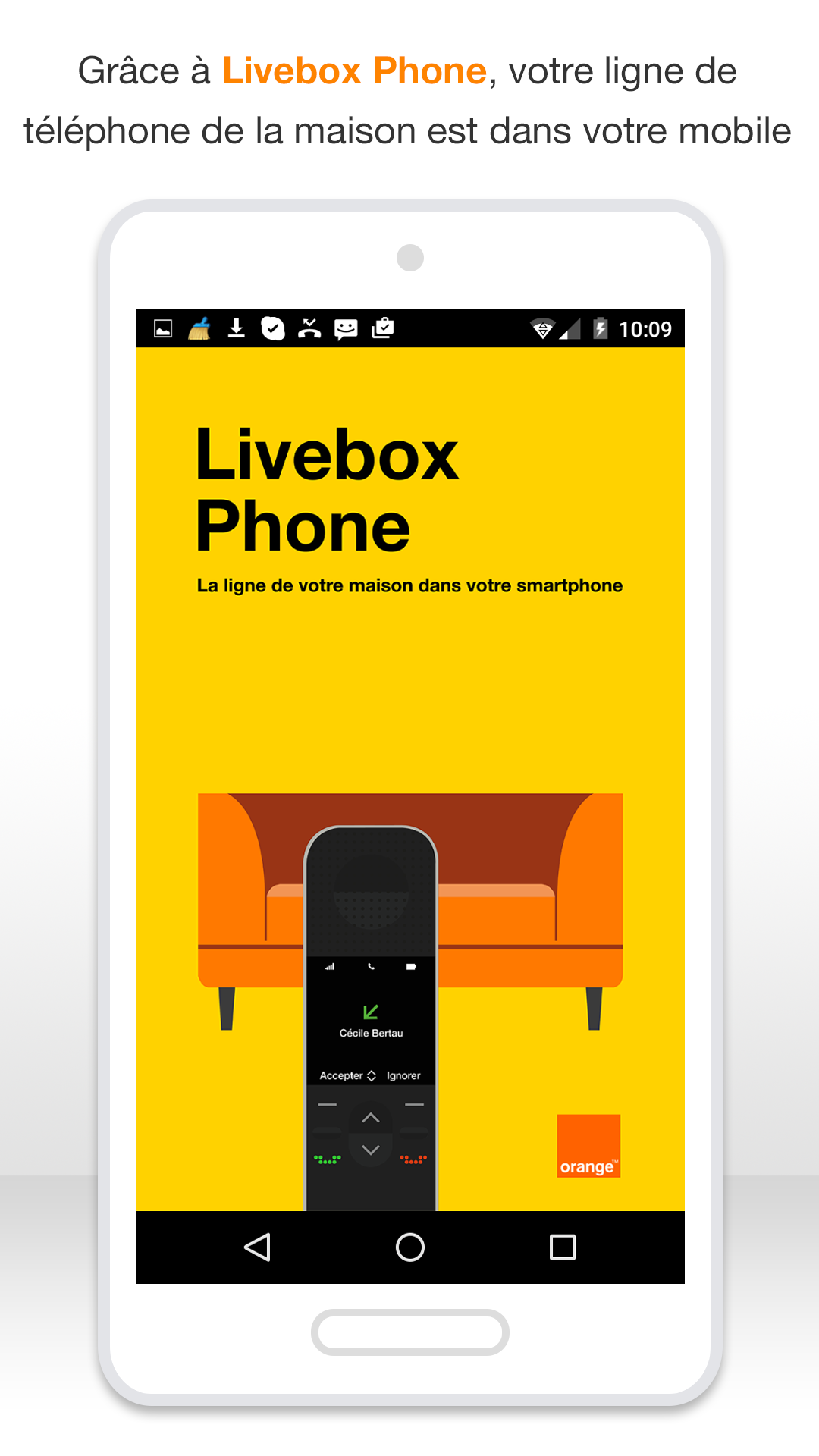 Android application Livebox Phone screenshort