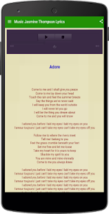How to download Music Jasmine Thompson Lyrics 1.0 mod apk for bluestacks