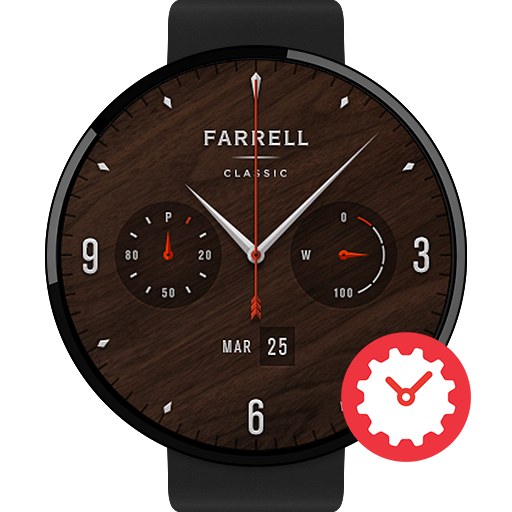 Dark.W watchface by Farrell