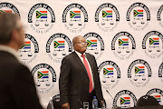 Former president Jacob Zuma at the state capture inquiry, where he is testifying, in Parktown, Johannesburg, on July 15 2019. 