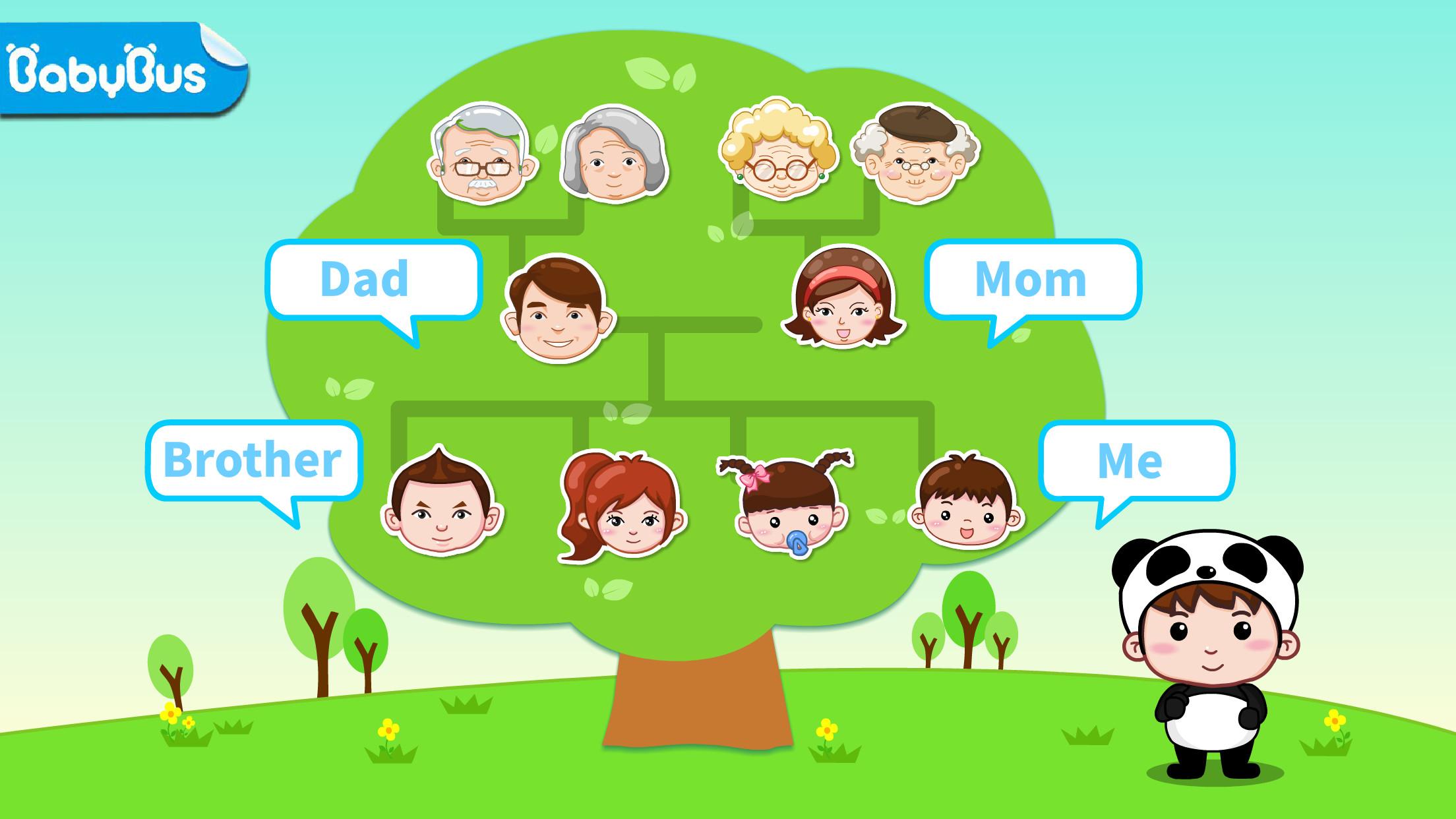 Android application Know Your Family Members - An Educational Game screenshort