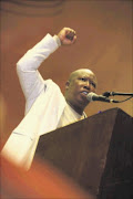 ANC Youth League president Julius Malema in full flight Picture: JACKIE CLAUSEN