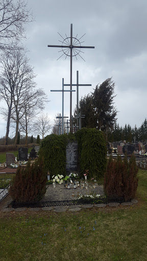 Pandelys cemetery-  monument w