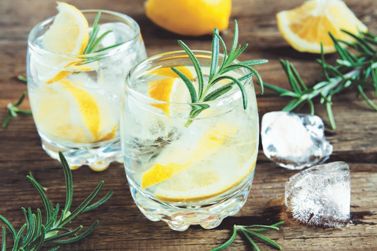 A classic Gin and Tonic.