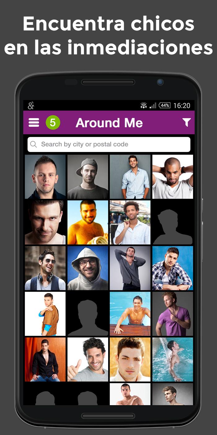 Android application Gayvox - Gay Lesbian Bi Dating screenshort