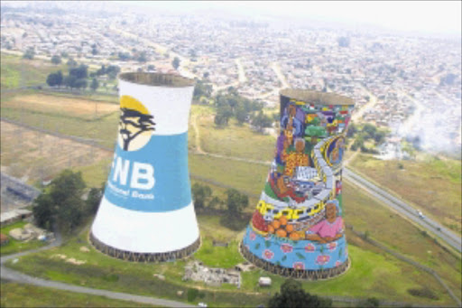 TOWER POWER: The colourful murals of Soweto's history have made the Orlando Towers a tourist attraction. PHOTO: Sydney Seshibedi