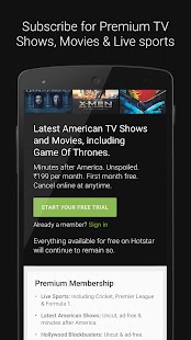   Hotstar TV Movies Live Cricket- screenshot thumbnail   