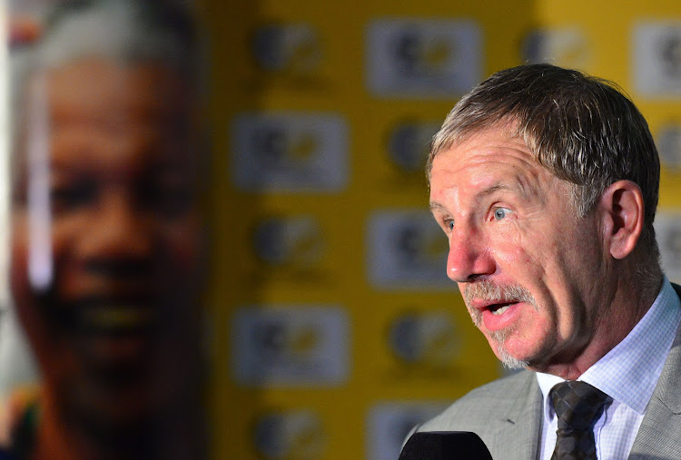 Stuart Baxter, coach of South Africa during the Cosafa Cup launch and draw at SAFA House, Johannesburg on 18 April 2018.