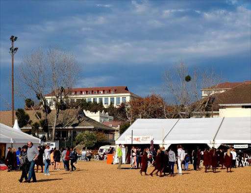 PROFITABLE PLACE: The popular Village Green at the National Arts Festival Picture: SUPPLIED