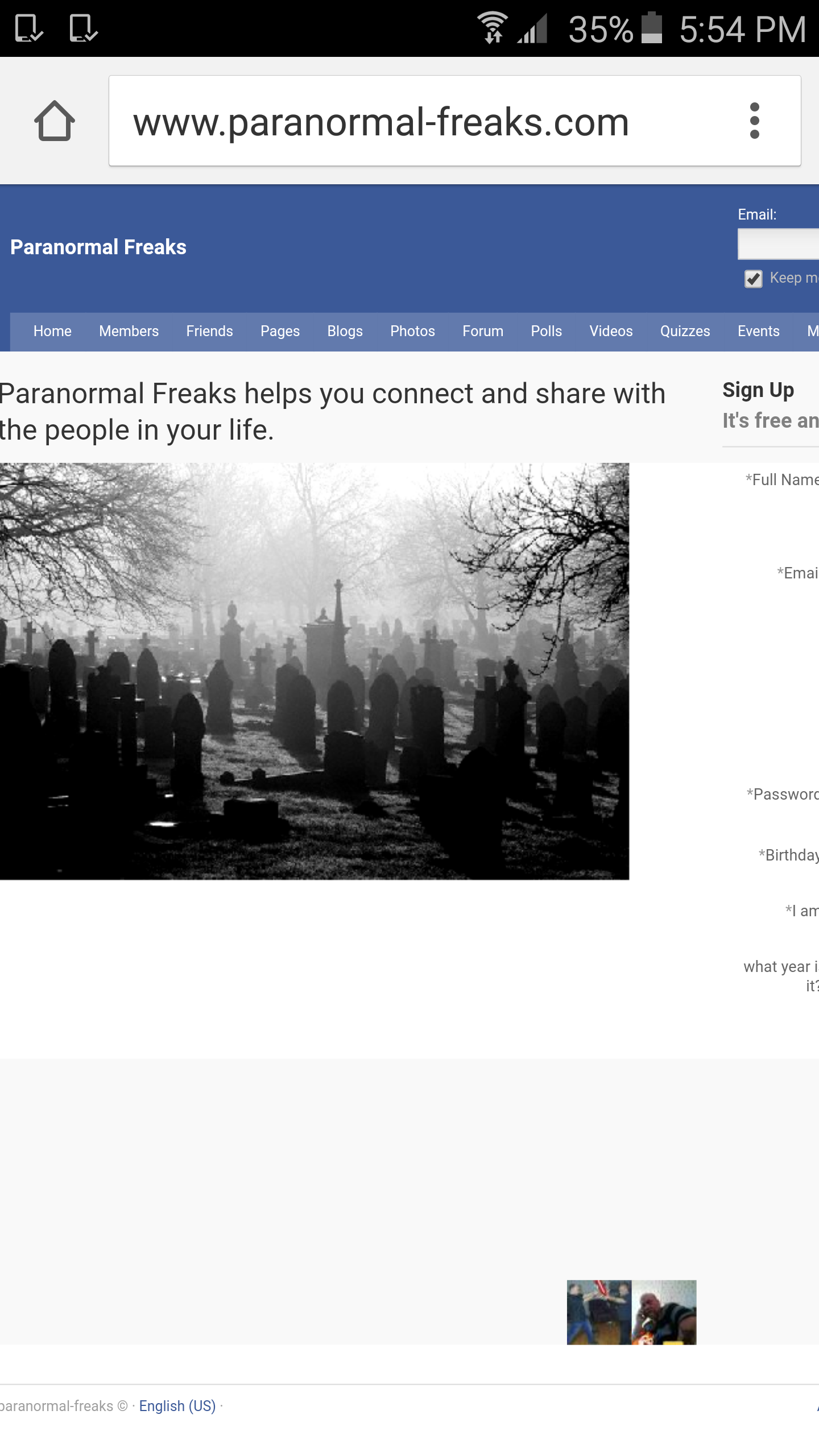 Android application Paranormal freaks screenshort