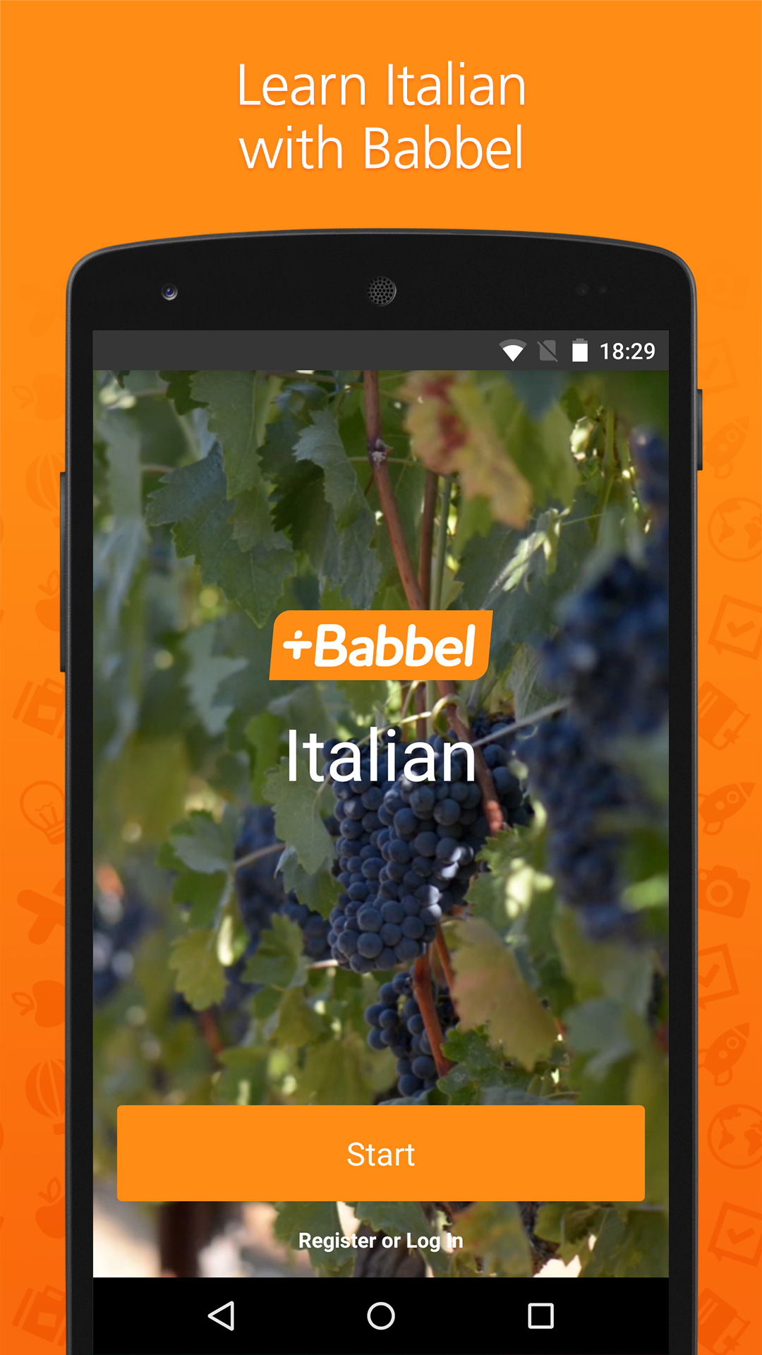 Android application Learn Italian with Babbel screenshort