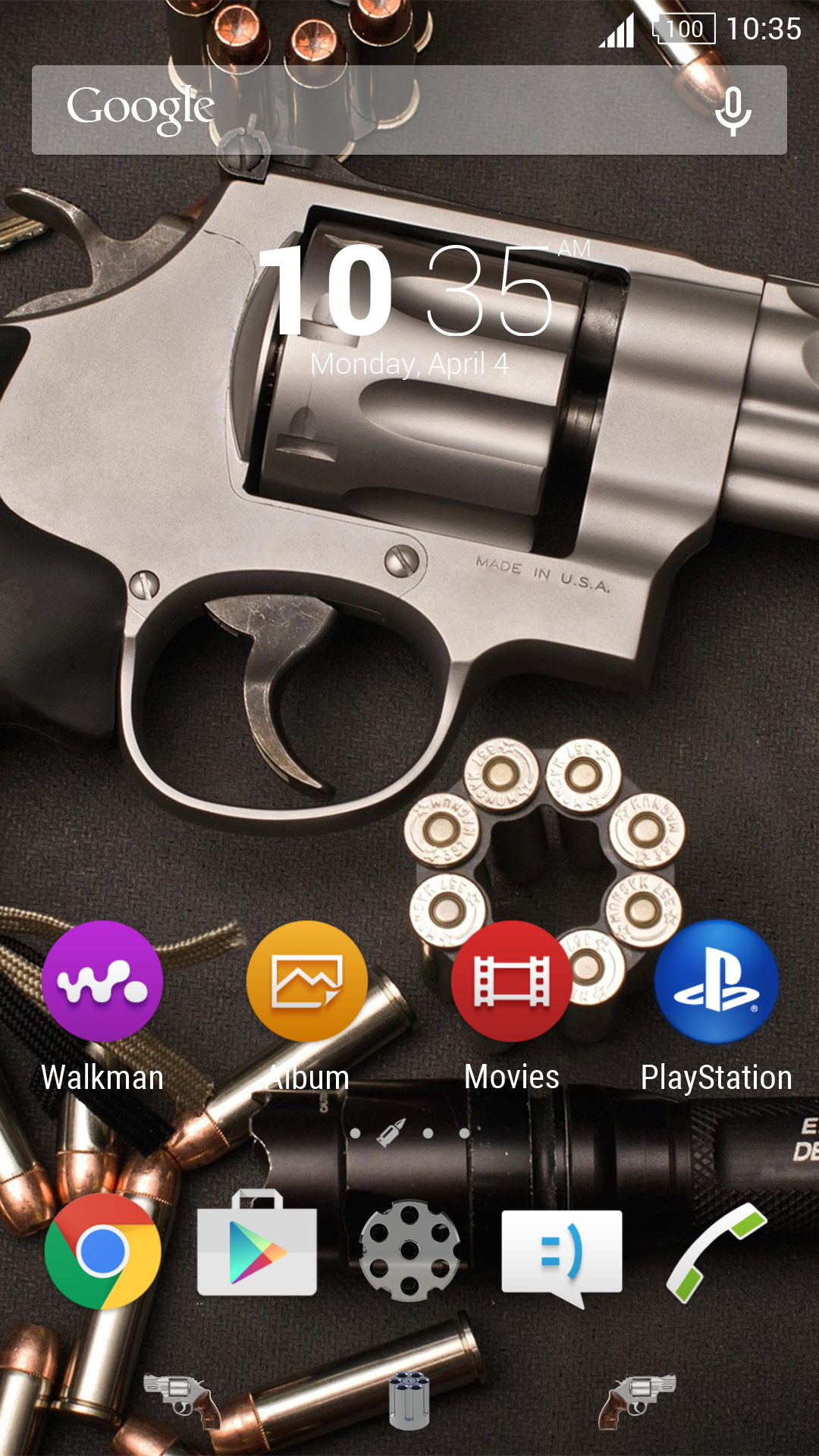 Android application Pistol Theme For Xperia screenshort