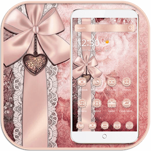 Download Blush Gold Pink Bow Theme For PC Windows and Mac