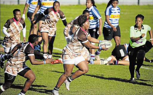 ALL HANDS ON DECK: Border women in action against Western Province at the BCM Stadium last month. The sides come to grips again this weekend Picture: ALAN EASON
