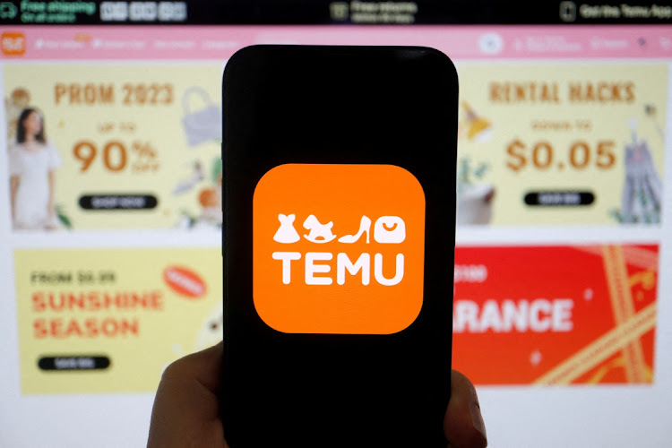 Temu's logo on a smartphone. Picture: FLORENCE LO/REUTERS
