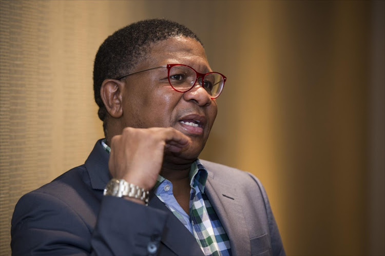 Not even Covid-19 can come between transport minister Fikile Mbalula and his drip.